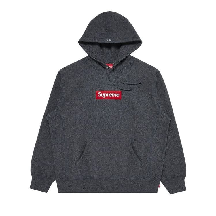 Supreme Box Logo Hoodie Charcoal
