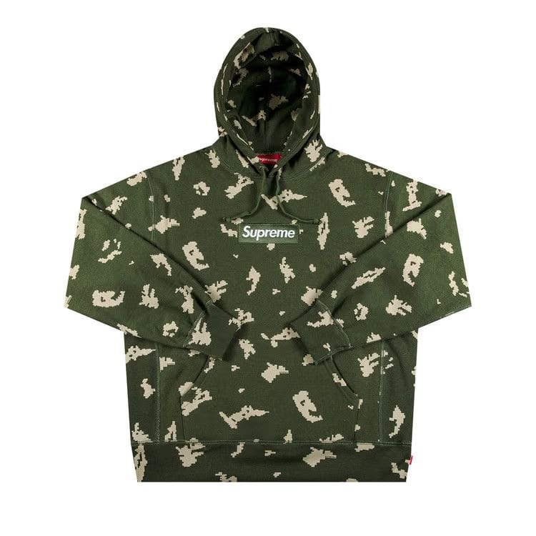 Supreme Box Logo Hoodie Olive Russian Camo