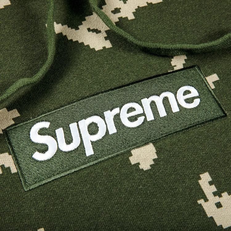 Supreme Box Logo Hoodie Olive Russian Camo