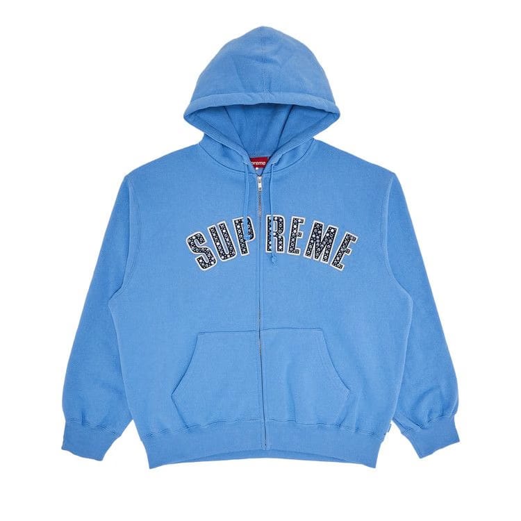Supreme x B.B. Simon Zip Up Hoodie Light Blue