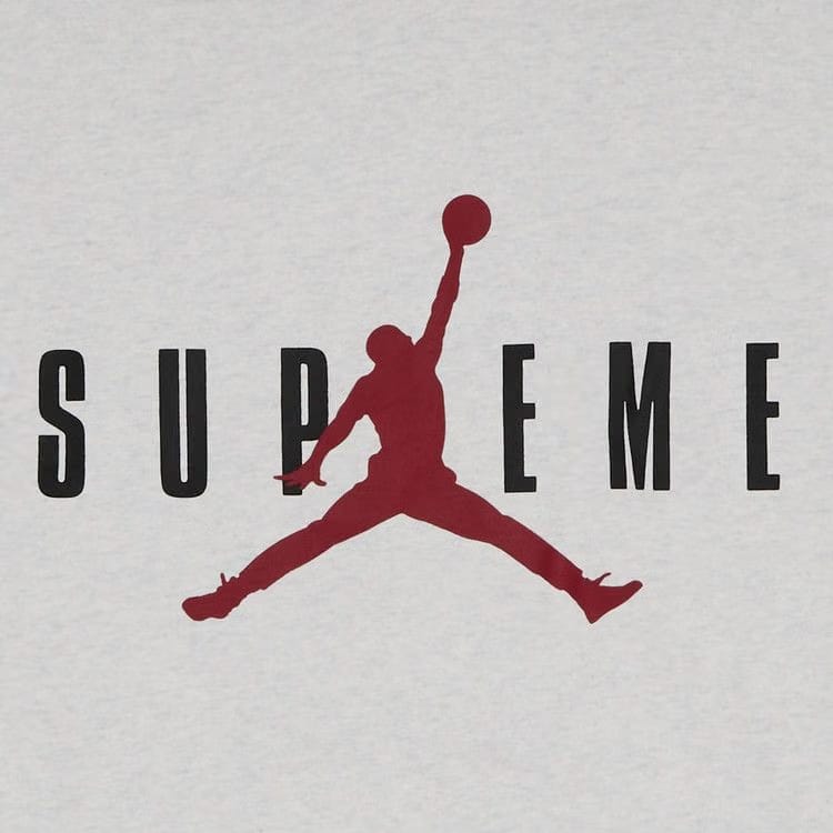 Supreme x Jordan Hoodie Ash Grey