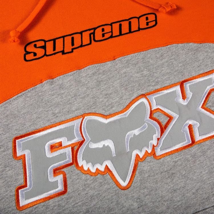 Supreme x Fox Racing Hoodie Grey