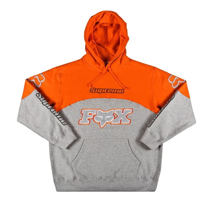 Supreme x Fox Racing Hoodie Grey