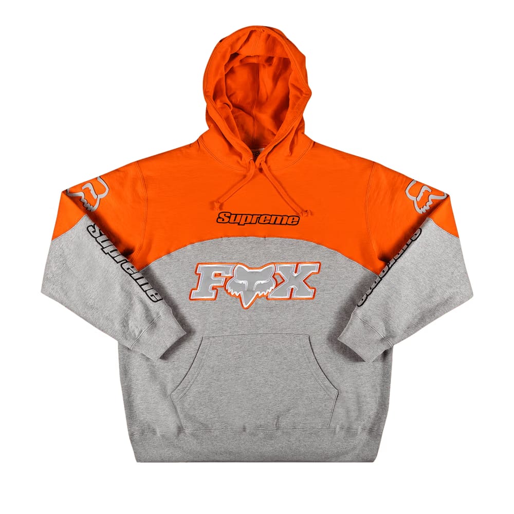 Supreme x Fox Racing Hoodie Grey