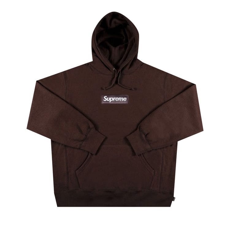 Supreme Box Logo Hoodie Dark Brown