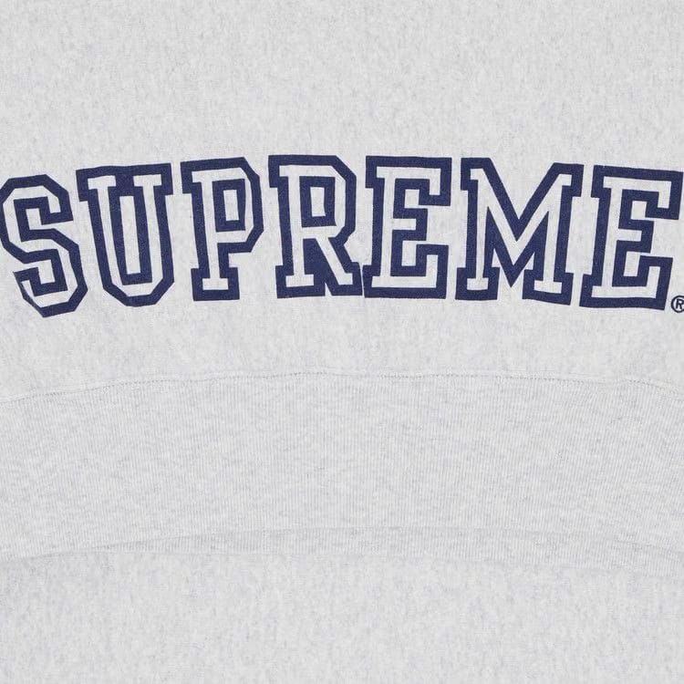 Supreme Collegiate Sleeve Hoodie Ash Grey