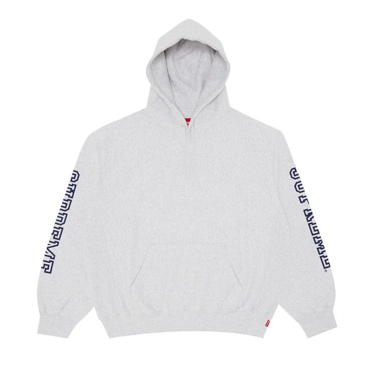 Supreme Collegiate Sleeve Hoodie Ash Grey