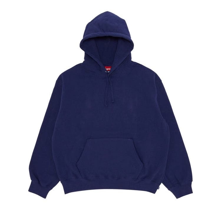 Supreme Satin Appliqué Hoodie Washed Navy