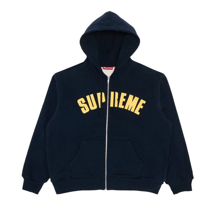 Supreme Arc Thermal Zip Up Hoodie Navy
