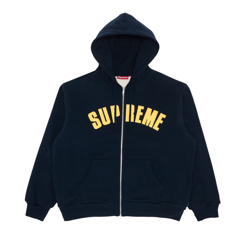 Supreme Arc Thermal Zip Up Hoodie Navy