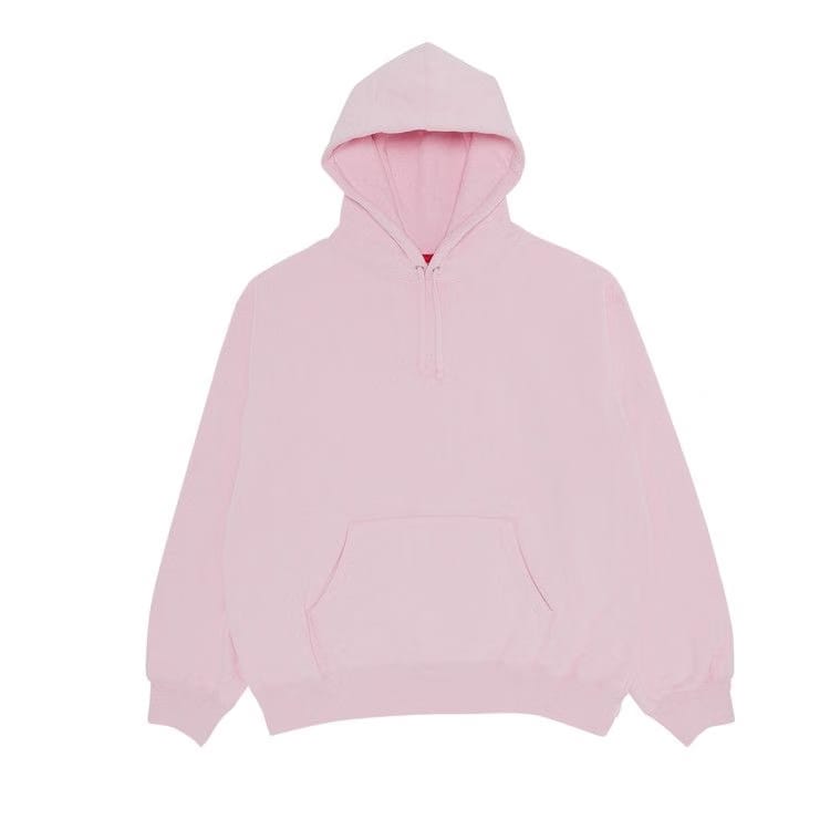 Supreme Satin Appliqué Hoodie Light Pink