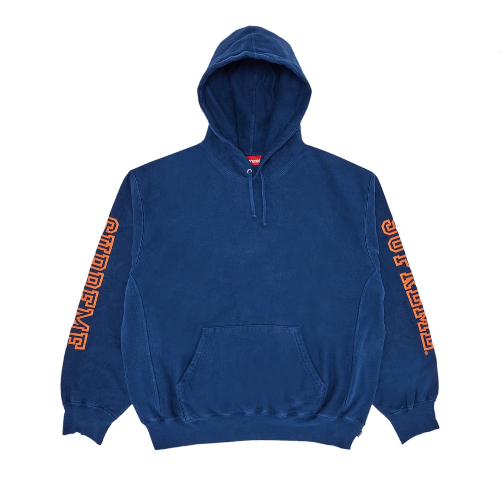 Supreme Collegiate Sleeve Hoodie Dark Royal