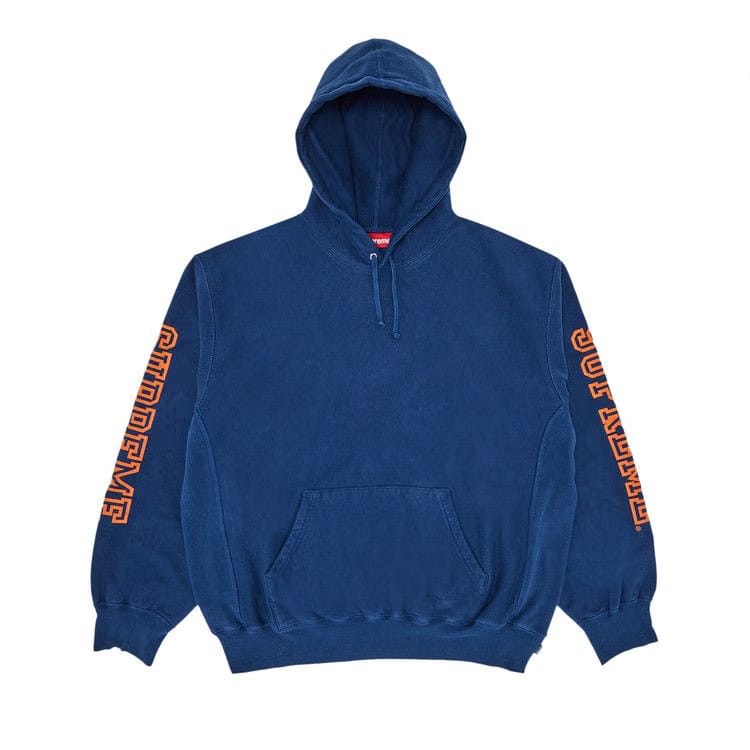 Supreme Collegiate Sleeve Hoodie Dark Royal