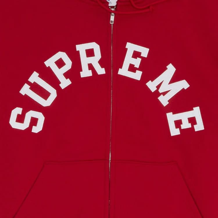 Supreme x Champion Zip Up Hoodie Red