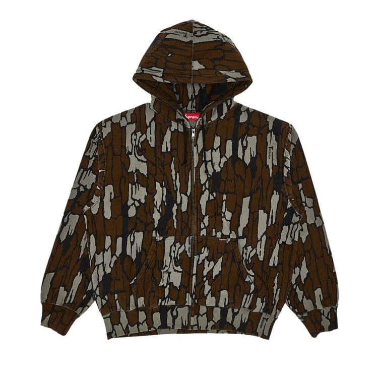 Supreme Work Zip Up Hoodie Mossy Oak Trebark Camo