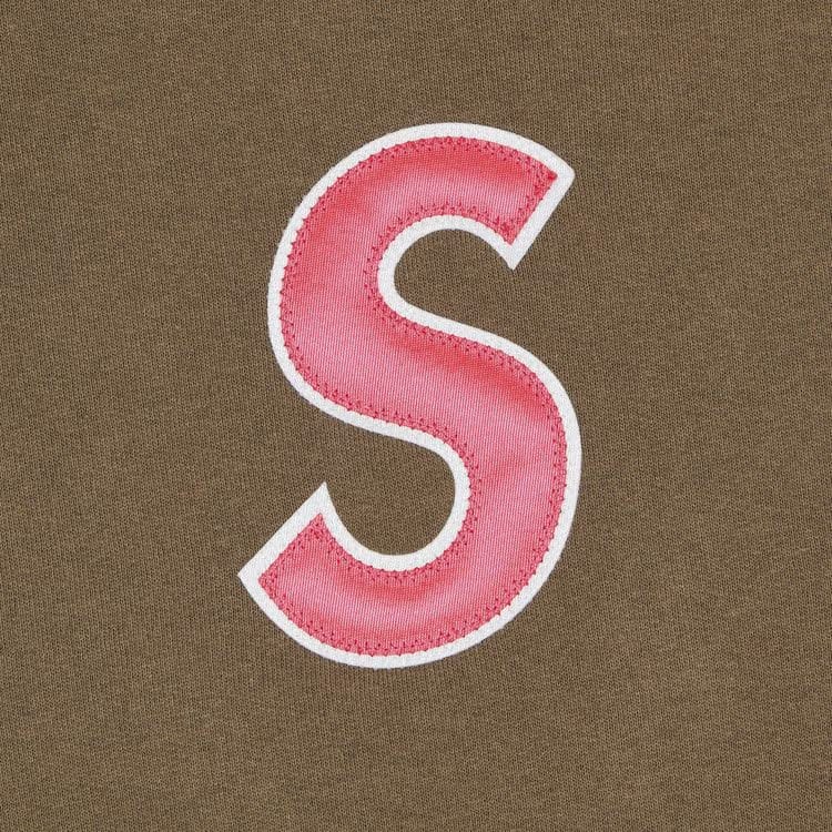Supreme S Logo Hoodie Dusty Brown