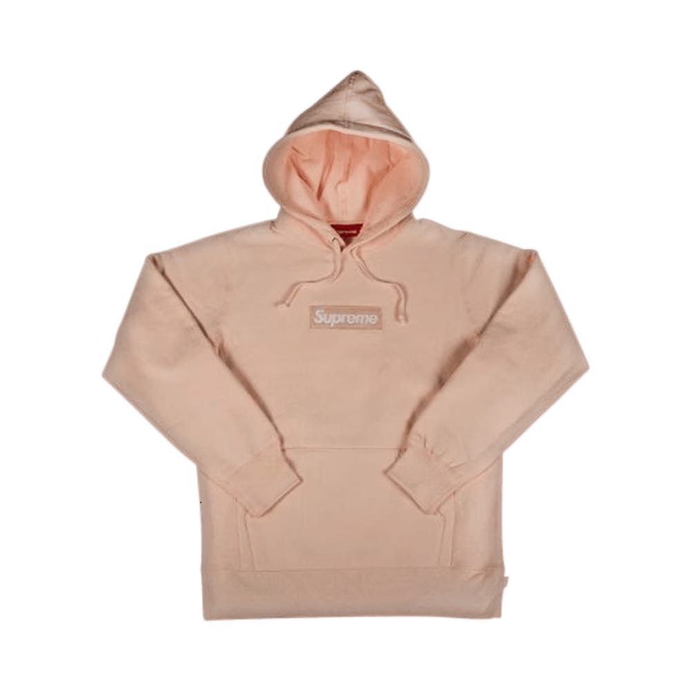 Supreme Box Logo Hoodie Peach