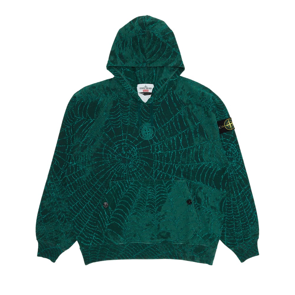 Supreme x Stone Island Hoodie Dark Green