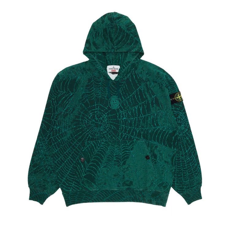 Supreme x Stone Island Hoodie Dark Green
