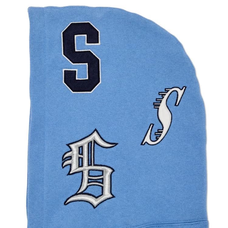 Supreme Multi S Logo Hoodie Light Blue