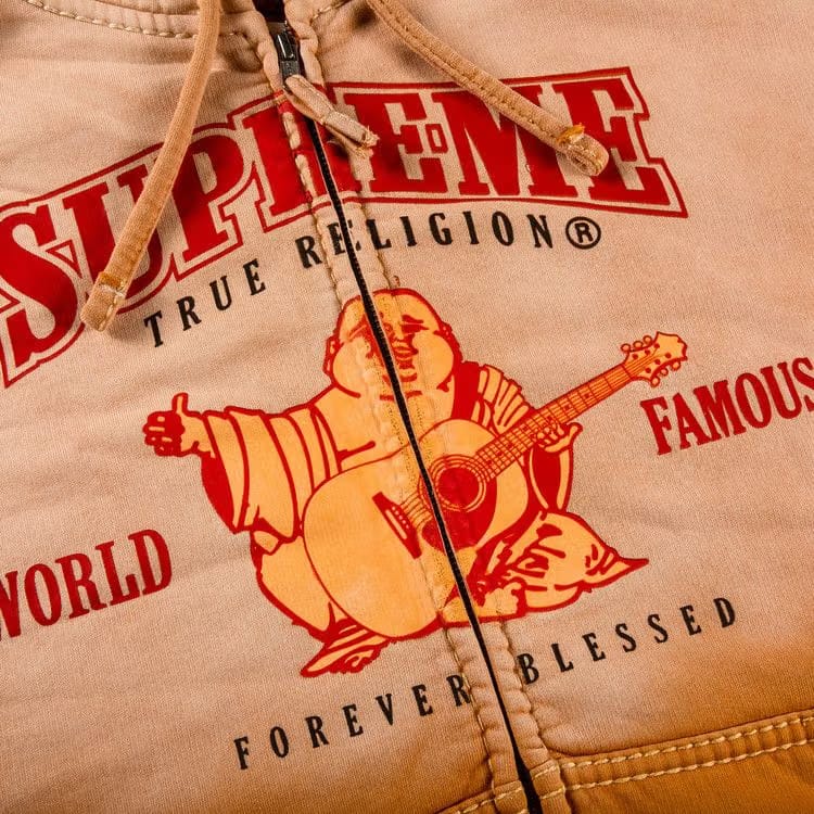 Supreme x True Religion Zip Up Hoodie Dusty Orange