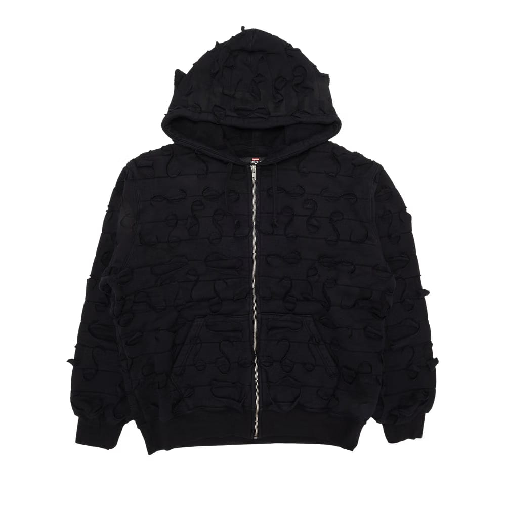 Supreme x Griffin Zip Up Hoodie Black
