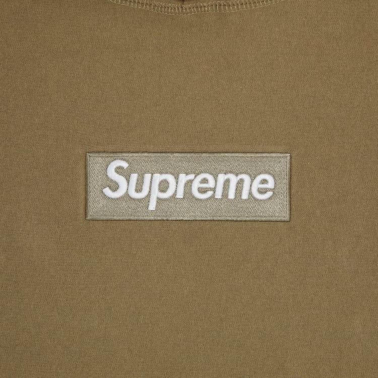 Supreme Box Logo Hoodie Dark Sand