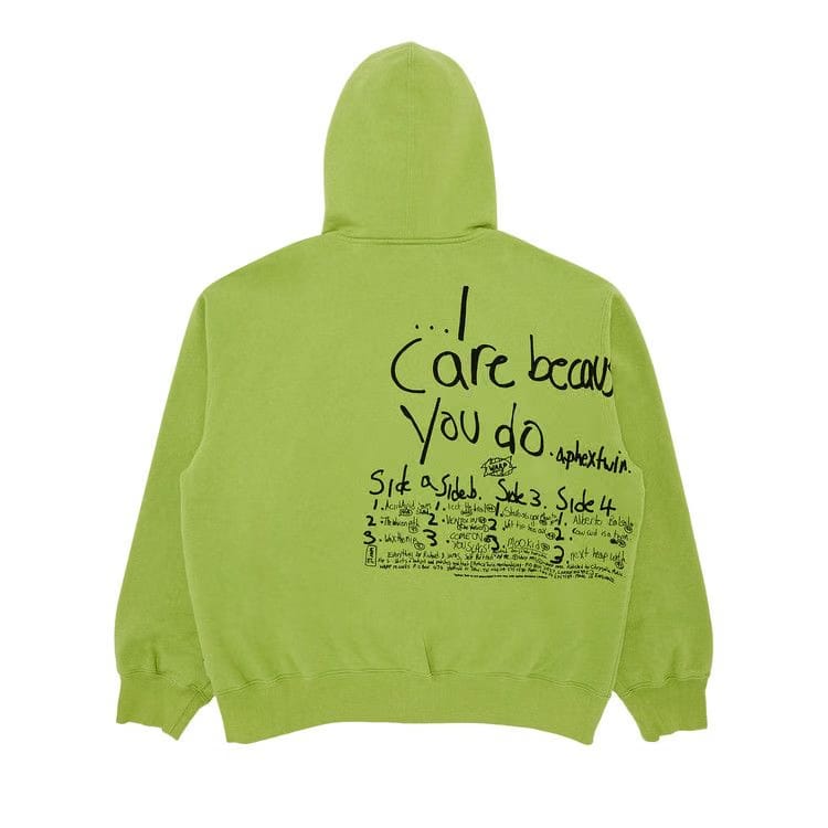 Supreme x Aphex Twin Zip Up Hoodie Lime