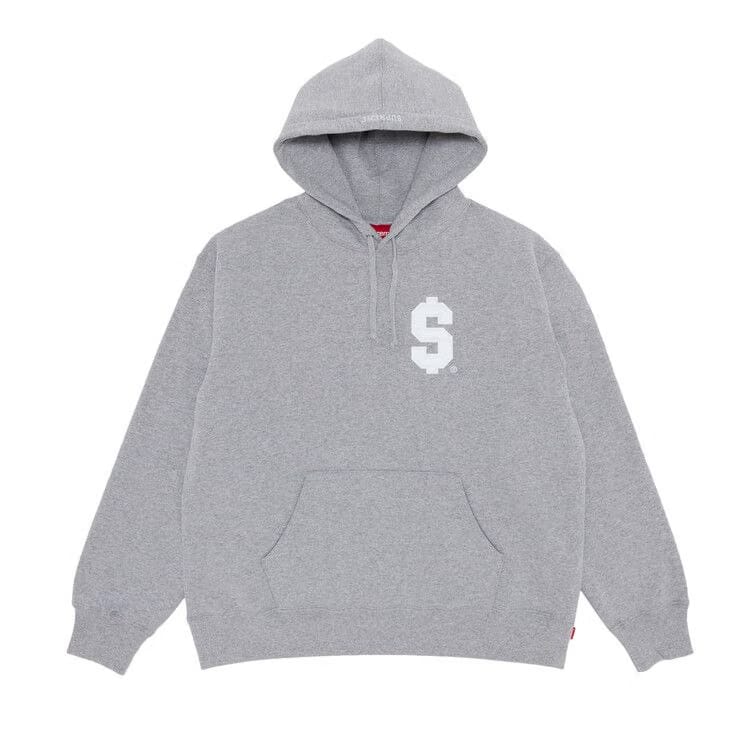 Supreme $ Hoodie Heather Grey
