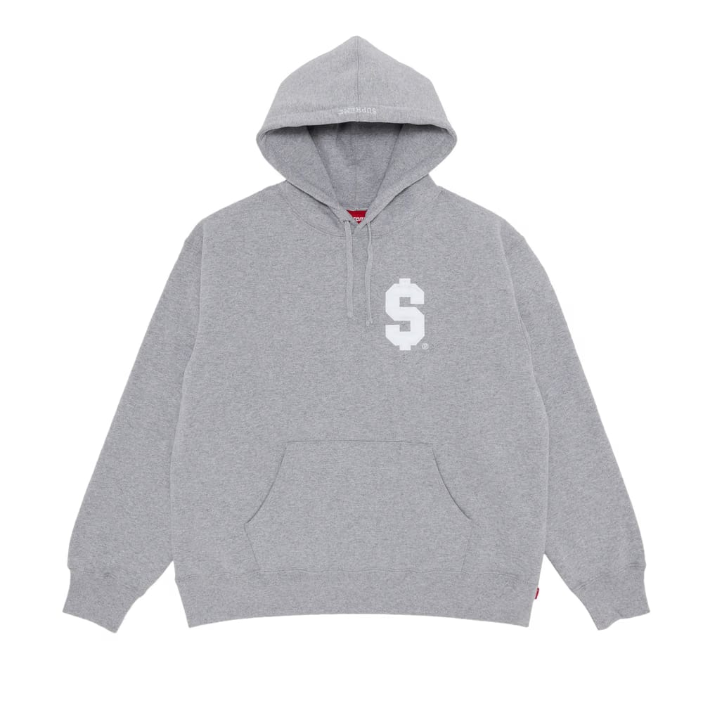 Supreme $ Hoodie Heather Grey