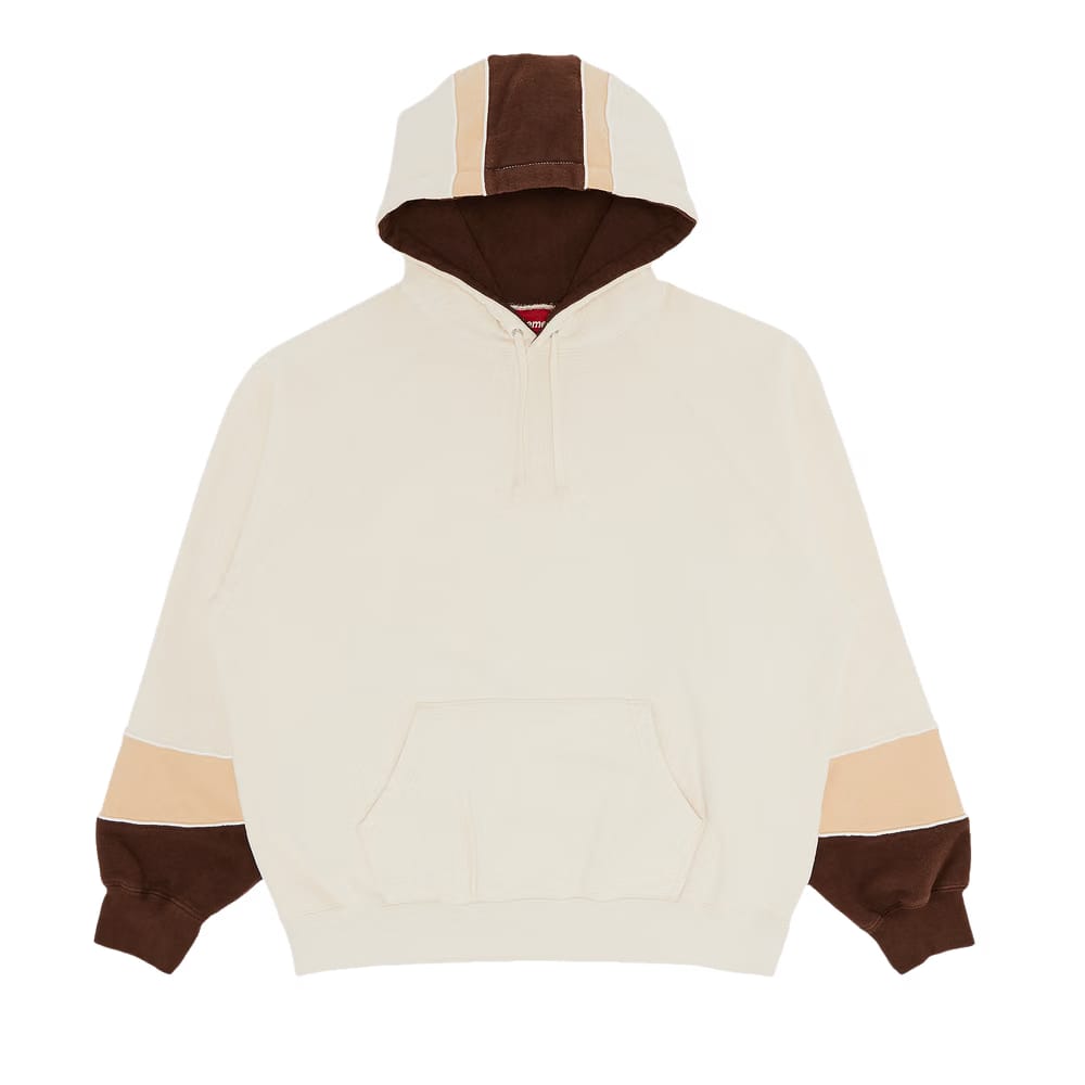 Supreme Paneled Hoodie Natural