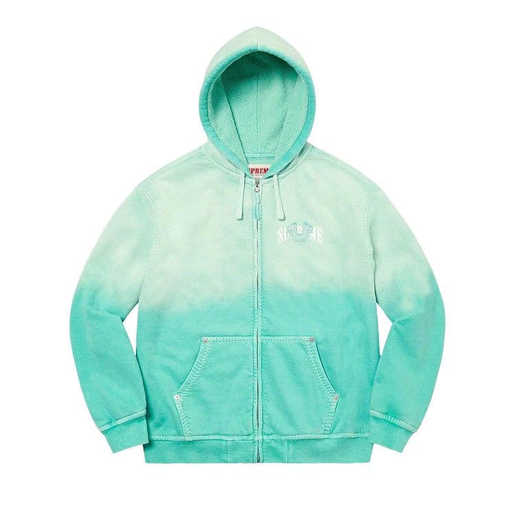 Supreme x True Religion Zip Up Hoodie Aqua