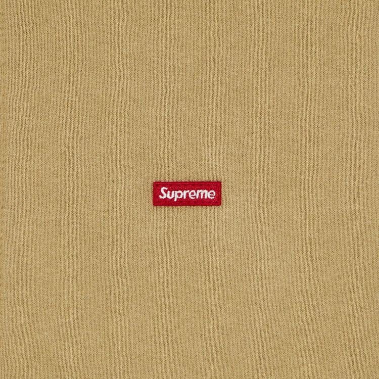 Supreme Small Box Zip Up Hoodie Dark Tan
