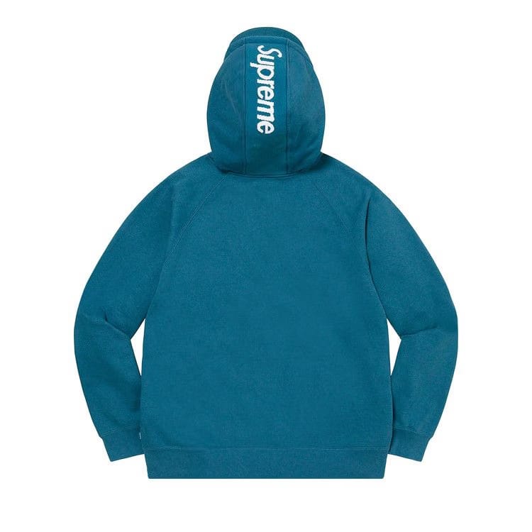Supreme Brim Zip Up Hoodie Marine Blue