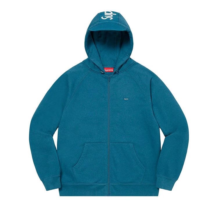 Supreme Brim Zip Up Hoodie Marine Blue
