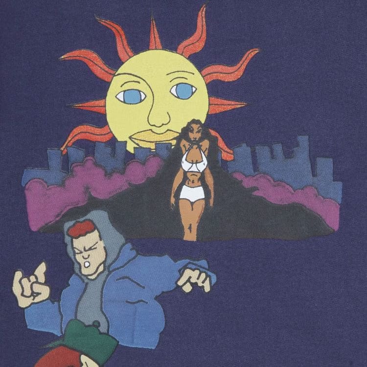 Supreme Sunrise Hoodie Washed Navy