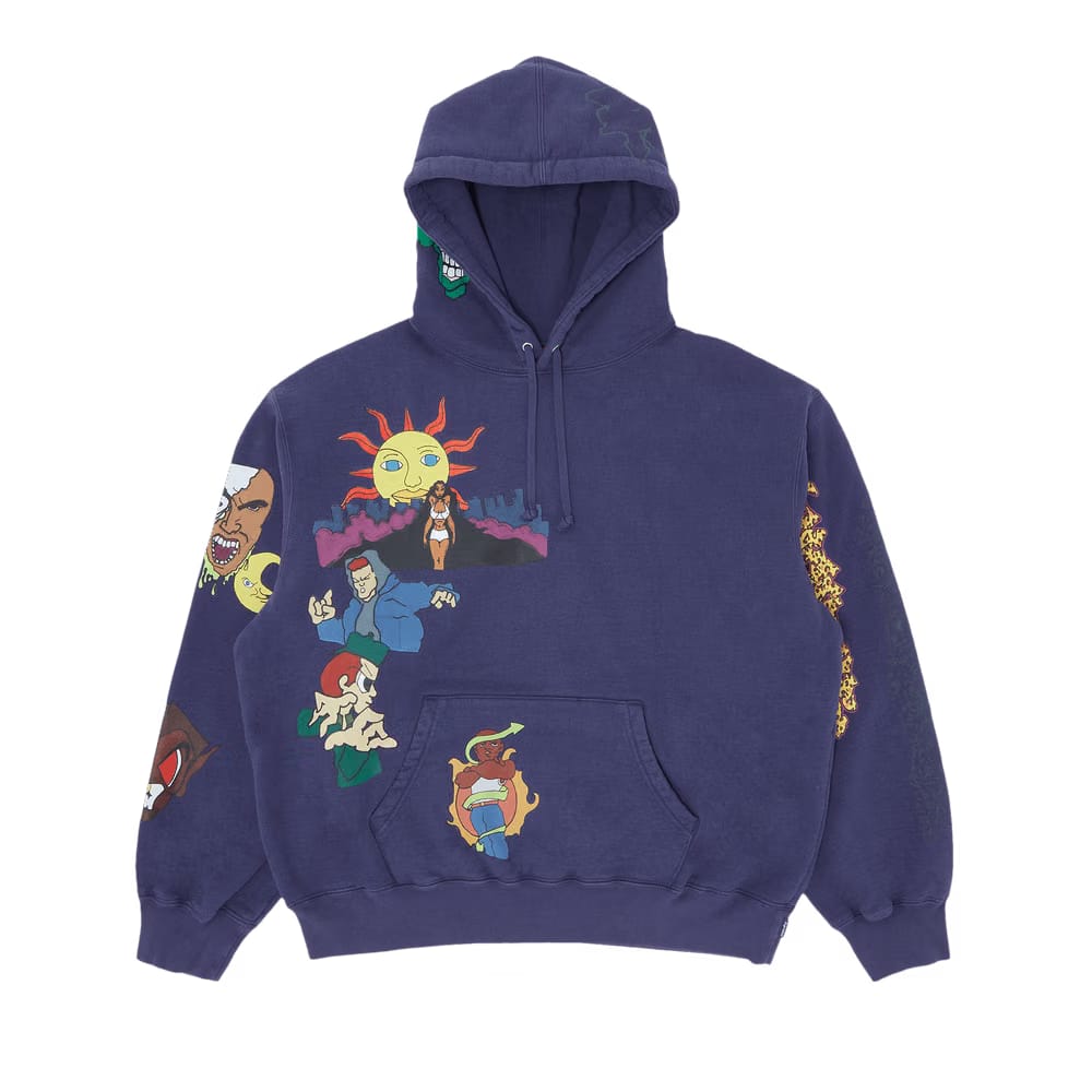 Supreme Sunrise Hoodie Washed Navy