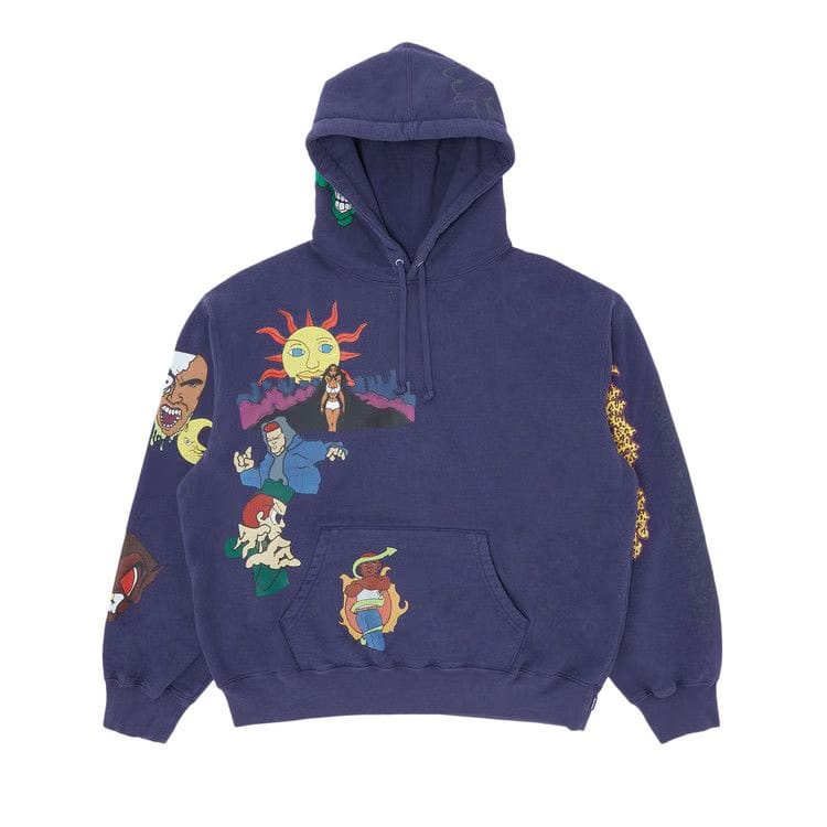 Supreme Sunrise Hoodie Washed Navy