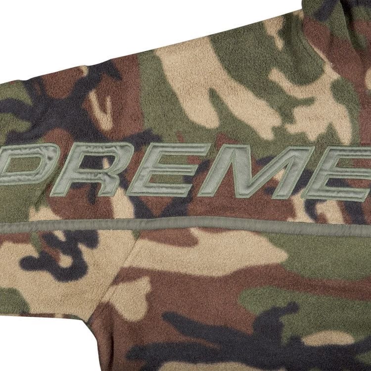Supreme Polartec Half Zip Hoodie Camo