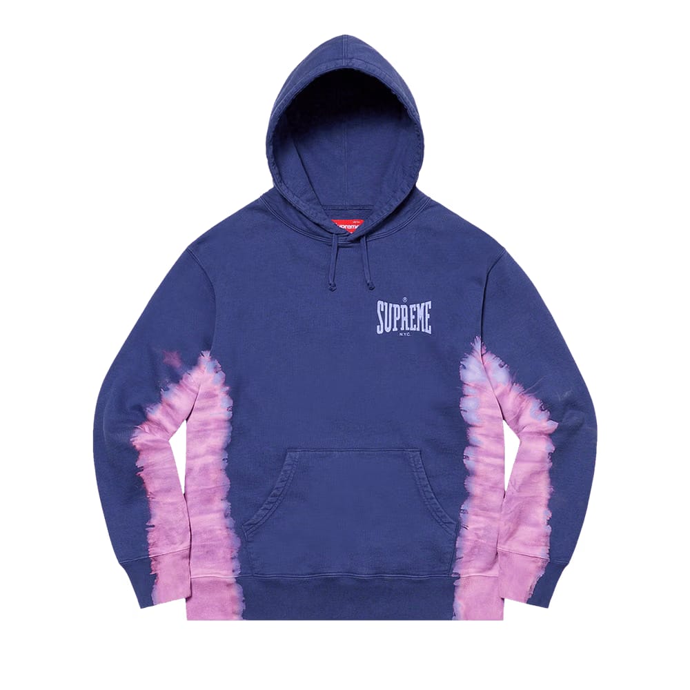 Supreme Bleached Hoodie Dark Royal