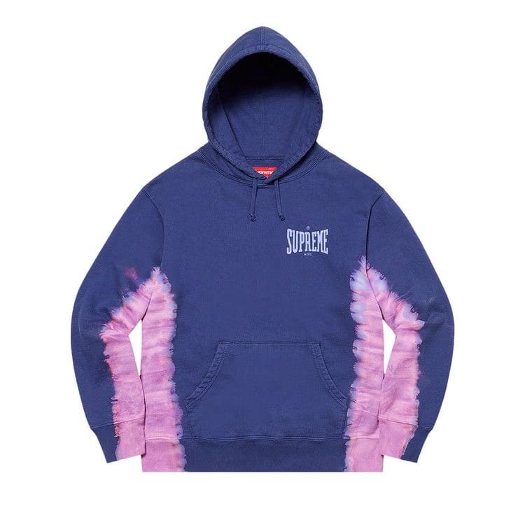 Supreme Bleached Hoodie Dark Royal