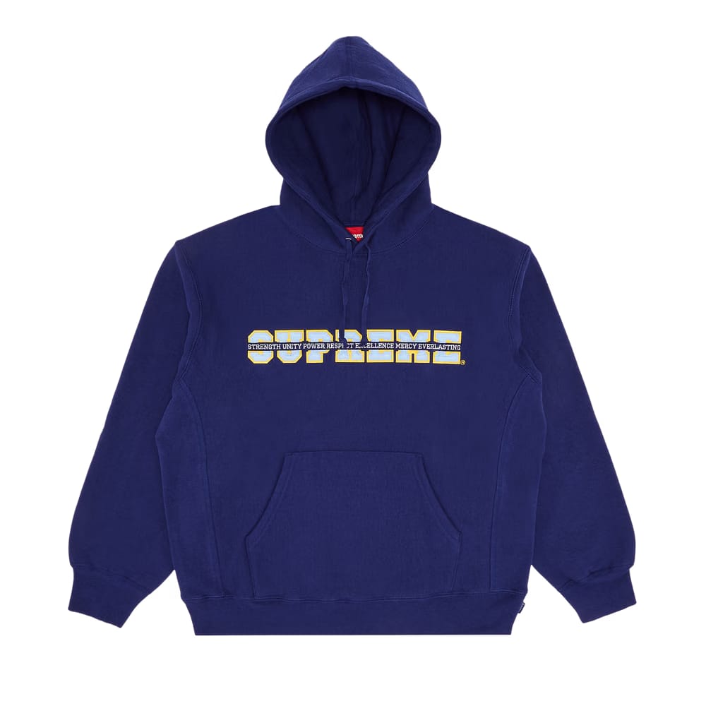 Supreme Collegiate Acronym Hoodie Dark Royal