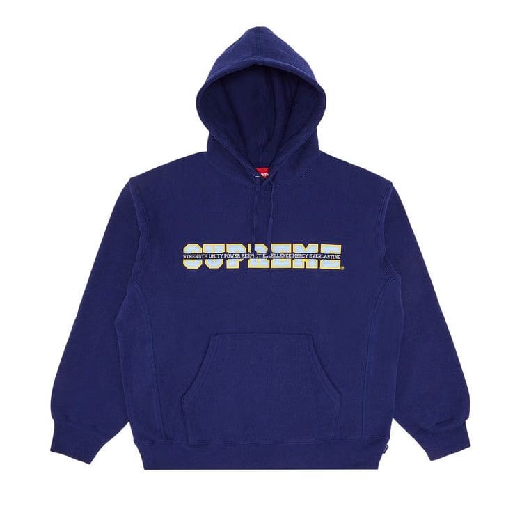 Supreme Collegiate Acronym Hoodie Dark Royal