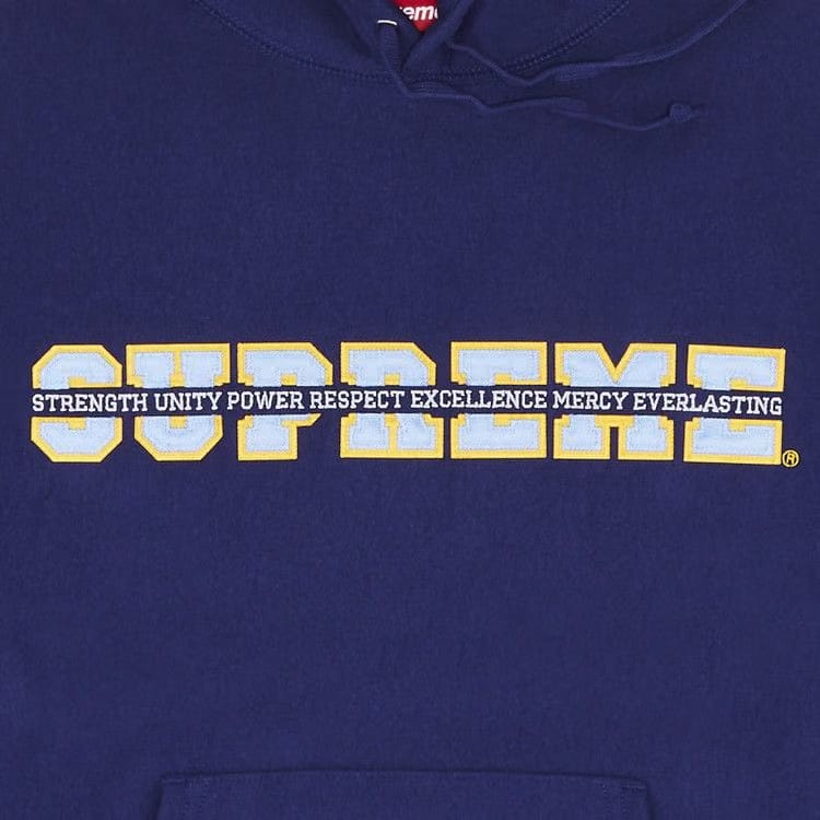 Supreme Collegiate Acronym Hoodie Dark Royal