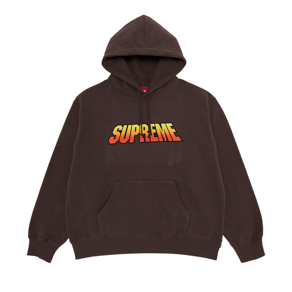 Supreme Gradient Hoodie Brown