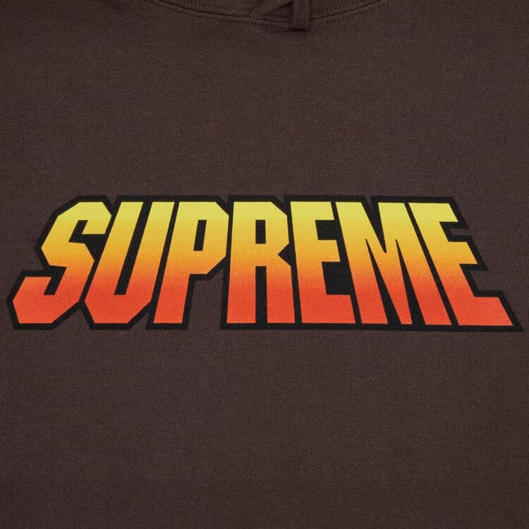 Supreme Gradient Hoodie Brown