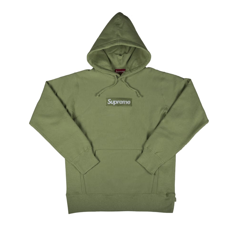 Supreme Box Logo Hoodie Sage