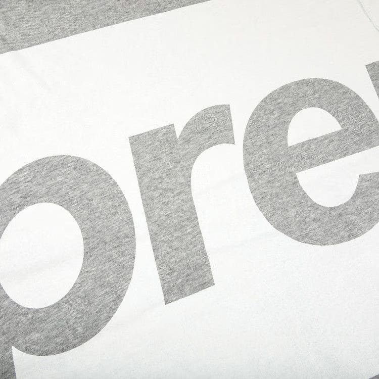 Supreme Big Logo Hoodie Heather Grey
