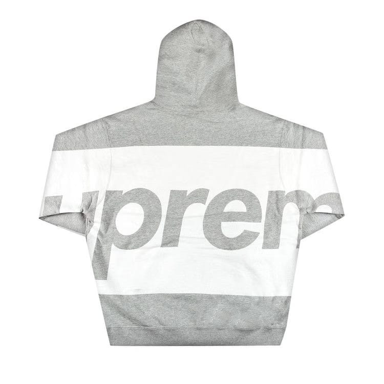 Supreme Big Logo Hoodie Heather Grey
