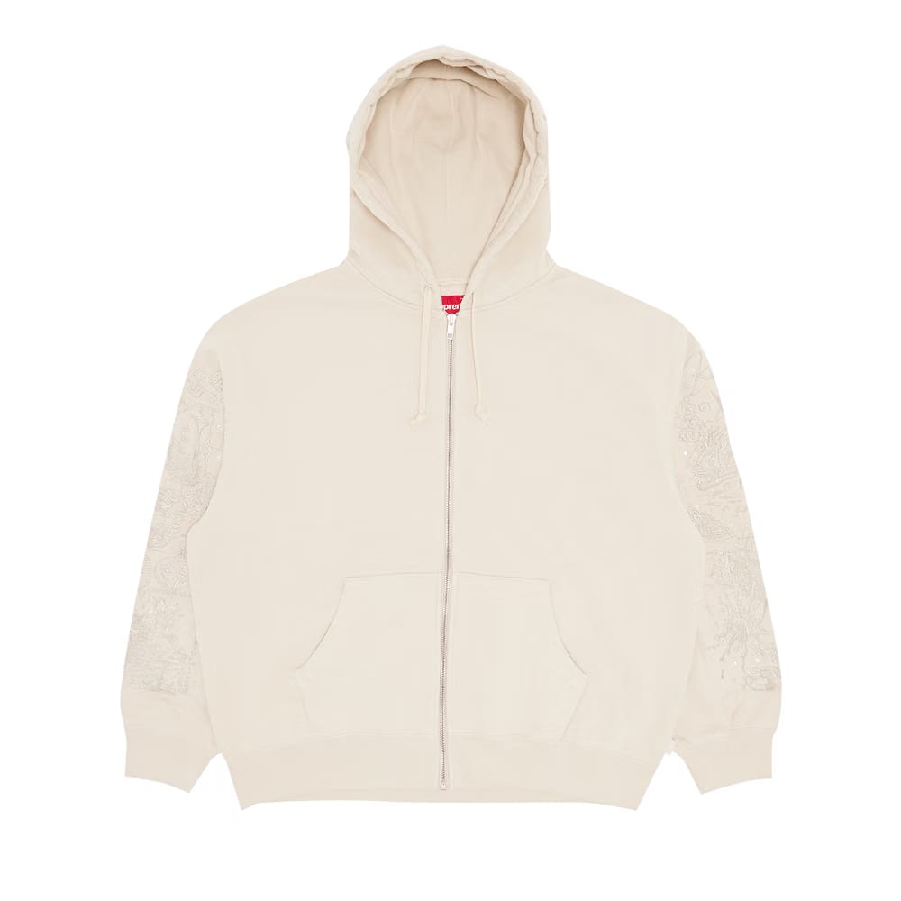 Supreme AOI Zip Up Hoodie Natural